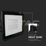 V-TAC VT-20313 50W LED Прожектор SAMSUNG Чип Черно Тяло 3000K
