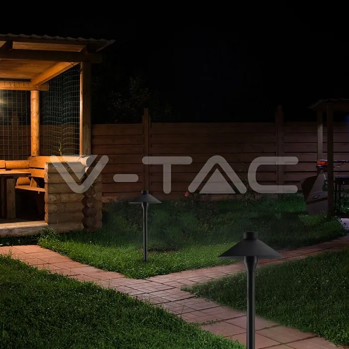 V-TAC VT-20318 7W Тяло Стойка/Колче IP65 Черно Тяло 6400К