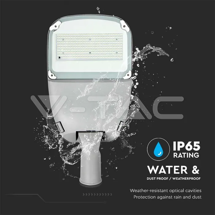 V-TAC VT-20341 50W Улична Лампа Соларна SAMSUNG Chip Бяло Тяло 6400K