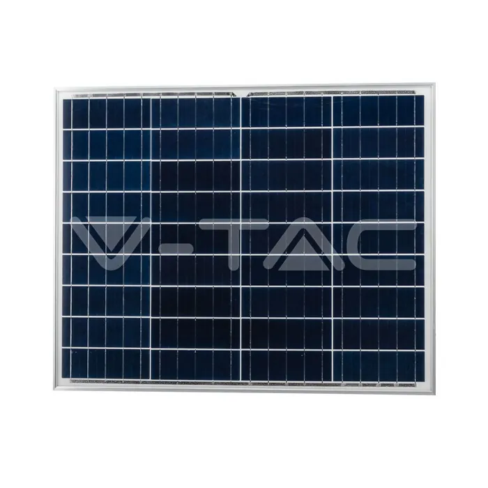 V-TAC VT-20341 50W Улична Лампа Соларна SAMSUNG Chip Бяло Тяло 6400K