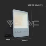 V-TAC VT-20452 50W LED Прожектор G8 Черно Тяло 6400K 185 lm/W