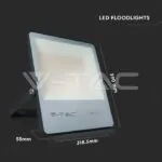 V-TAC VT-20455 150W LED Прожектор G8 Черно Тяло 4000K 185 lm/W