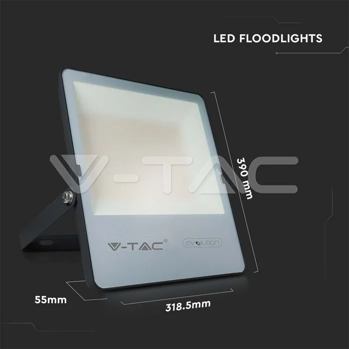 V-TAC VT-20455 150W LED Прожектор G8 Черно Тяло 4000K 185 lm/W