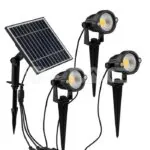 V-TAC VT-20489 3*1.2W Соларно Градиснко Колче Черно Тяло IP65