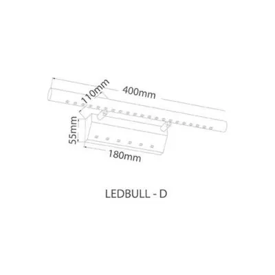 VITO 2110210 ЛЕД Стенно Осветление LEDBULL D 6W 450Lm 3000K IP20 Хром