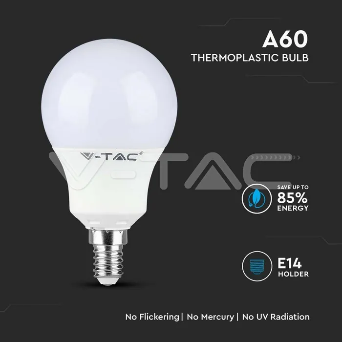 V-TAC VT-21115 LED Крушка SAMSUNG Чип 8.5W E14 4000K