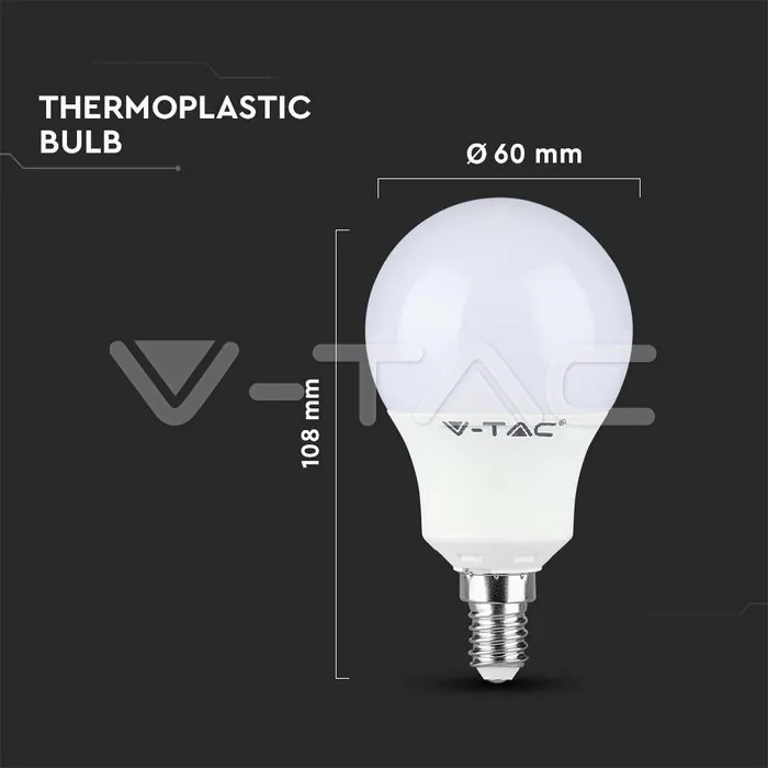 V-TAC VT-21115 LED Крушка SAMSUNG Чип 8.5W E14 4000K