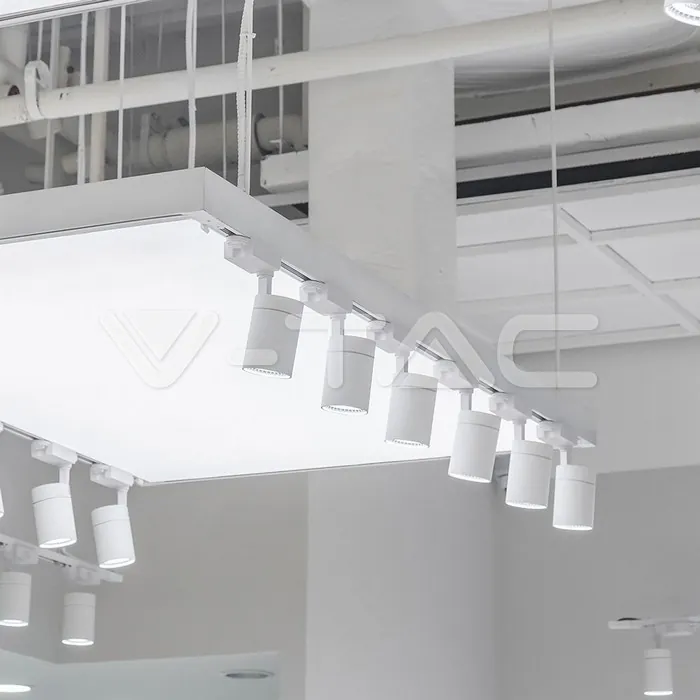 V-TAC VT-211255 35W LED Прожектор Релсов Монтаж Бяло Тяло 3000K