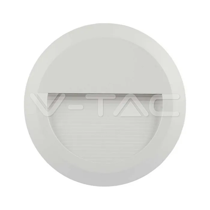 V-TAC VT-211314 2W LED   за Стъпала Бяло Тяло Кръг 4000К