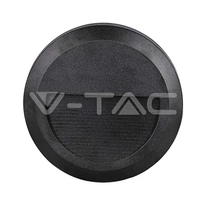 V-TAC VT-211316 2W LED   за Стъпала Черно Тяло Кръг 4000К
