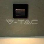 V-TAC VT-211322 2W LED   за Стъпала Черно Тяло Квадрат 4000К