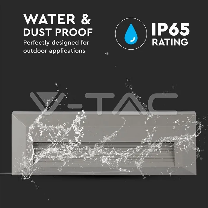 V-TAC VT-211331 3W LED   за Стъпала Сиво Тяло 3000К