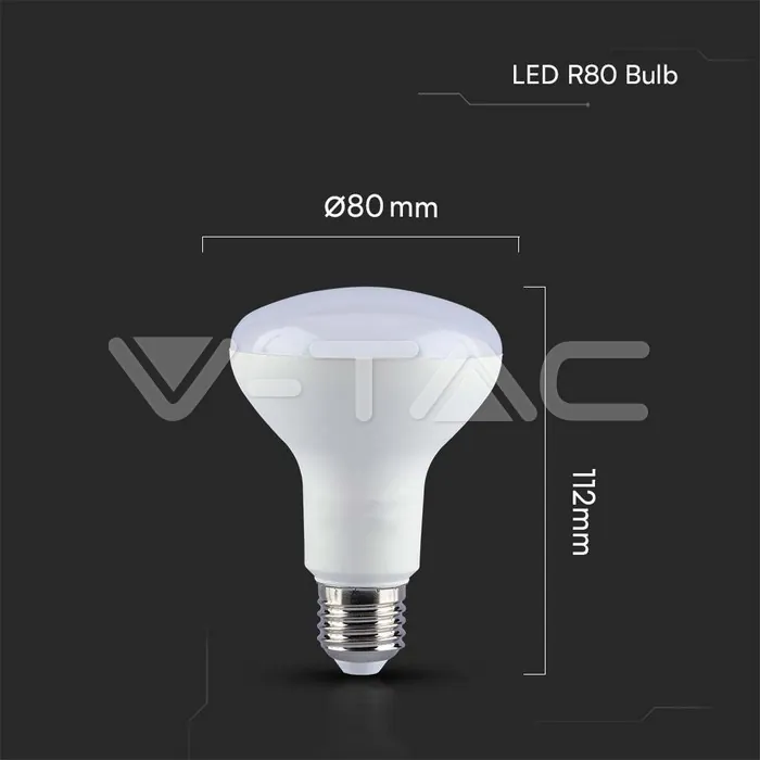 V-TAC VT-21137 LED Крушка SAMSUNG Чип 10W E27 R80 6400K