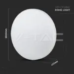 V-TAC VT-2113899 15W LED Плафон SAMSUNG Чип Frameless Кръг 6400K IP44 120lm/W