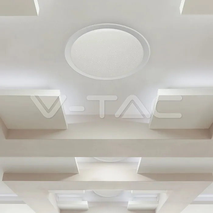 V-TAC VT-2114551 30W 60W 30W LED Дизайнерски Плафон Дистанционно Димиращ Ринг Ф555