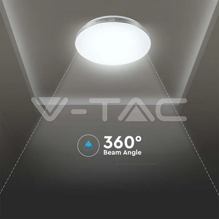 V-TAC VT-2114601 20W 40W 20W LED Дизайнерски Плафон Дистанционно Сменяем Сп. Вълни