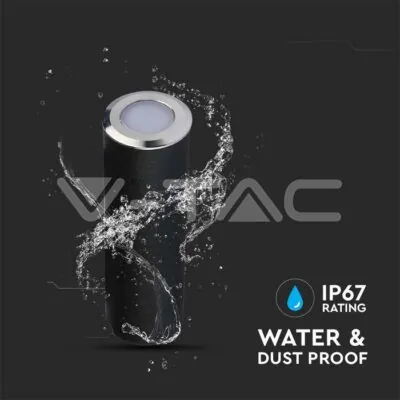 V-TAC VT-211463 0.5W LED Осветител за Стъпала Сребърен 3000К