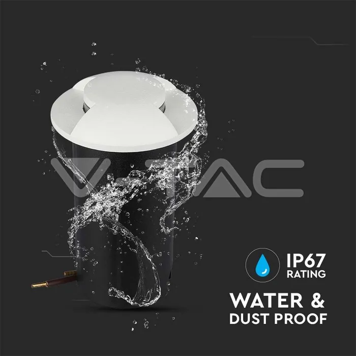 V-TAC VT-211465 1W LED Осветител за Стъпала Бял Двупосочен 3000К