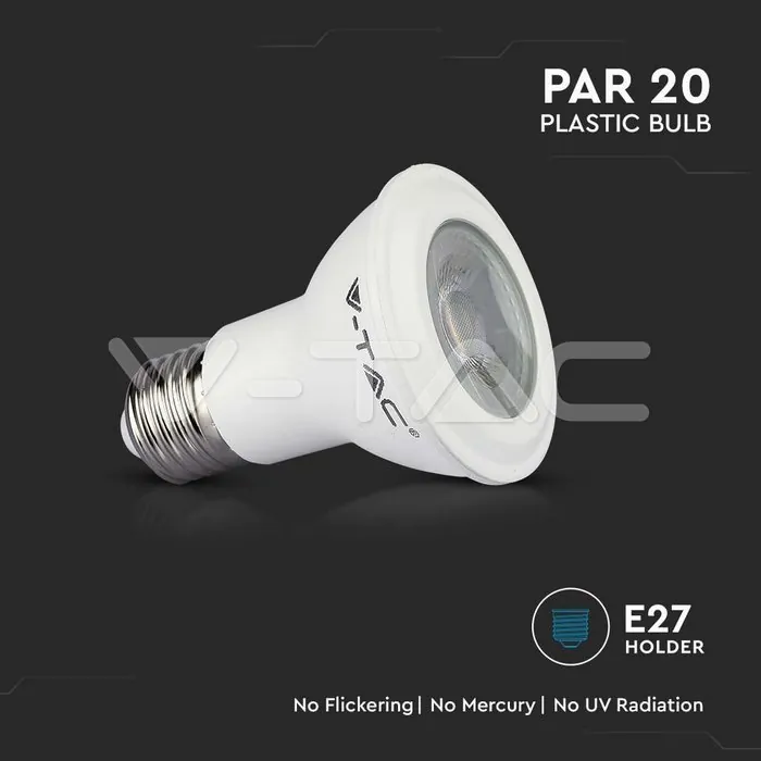 V-TAC VT-21147 LED Крушка SAMSUNG ЧИП 5.8W E27 PAR20 3000K
