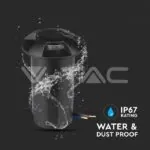 V-TAC VT-211472 1W LED Осветител за Стъпала Черен Четирипосочен 6400К