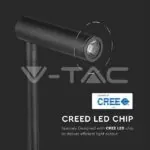V-TAC VT-211487 3W LED Стенна Лампа Спалня Ключ USB Черна 3000К