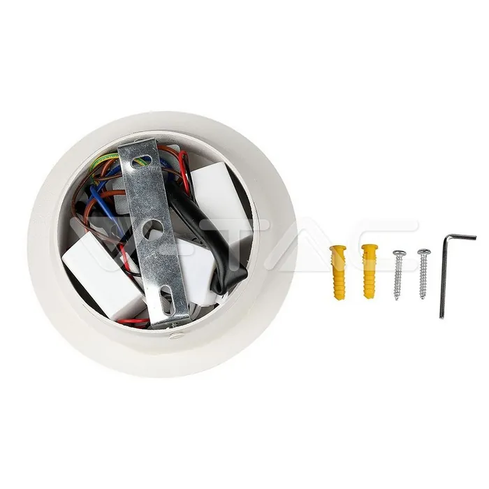 V-TAC VT-211489 3+6W LED Стенна Лампа За Стена Бяла 3000K