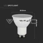 V-TAC VT-211686 LED Крушка 4.5W GU10 SMD Пластик 110° 4000K