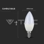 V-TAC VT-21171 LED Крушка SAMSUNG Чип 4.5W E14 Кендъл 3000K