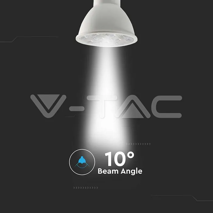 V-TAC VT-2120026 LED Крушка SAMSUNG Чип 6.5W GU10 10° 3000K