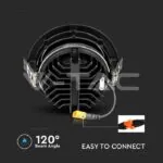 V-TAC VT-2120054 LED Луна SAMSUNG Чип 20W Рефлоктор COB Черна 3000К