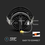 V-TAC VT-2120058 LED Луна SAMSUNG Чип 30W Рефлоктор COB Черна 4000К