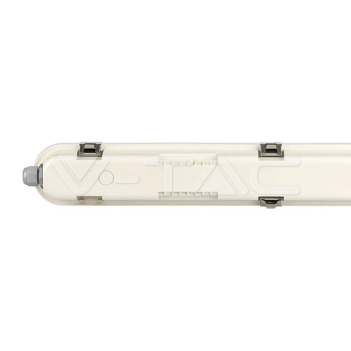 V-TAC VT-2120217 LED Влагозащитено Тяло M-Серия 1200мм 36W 4000K Мат Стоманен Клип 120lm/W