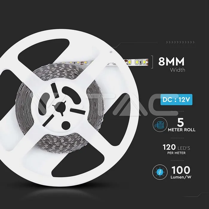 V-TAC VT-212042 LED Лента SMD3528 120/1 4000K IP20