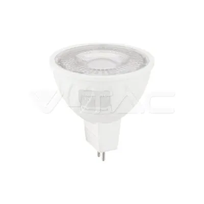 V-TAC VT-21209 LED Крушка SAMSUNG Чип GU5.3 6W MR16 Riple Plastic 38° 6500K