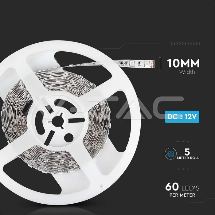V-TAC VT-212120 LED Лента SMD5050 60/1 RGB Невлагозащитена