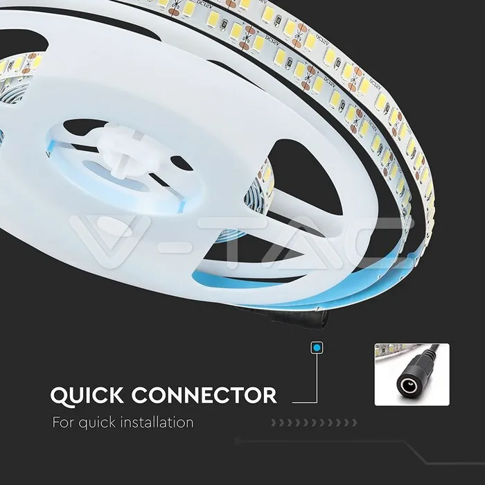 V-TAC VT-212162 LED Лента SMD5730 120/1 High Lumen 3000К IP20 20W/M