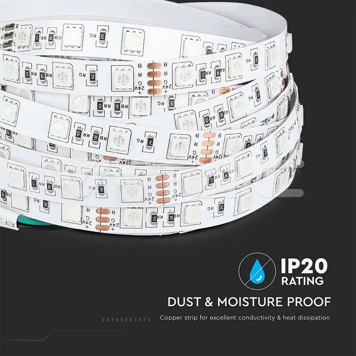 V-TAC VT-212459 LED Лента SMD5050 60/1 24V 4000K IP20