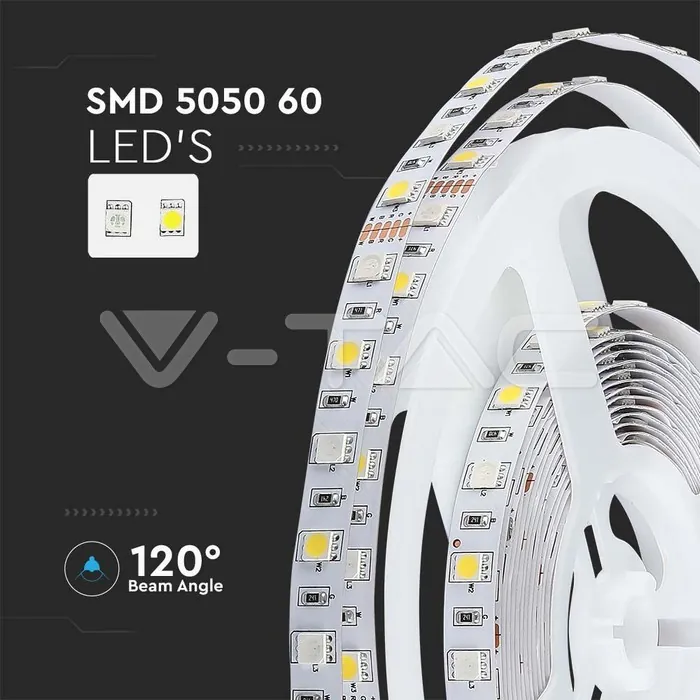 V-TAC VT-212552 LED Лента 5050 60/1 12V IP20 RGBW 4000K