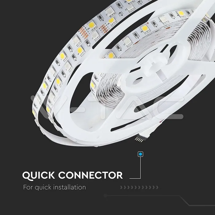 V-TAC VT-212552 LED Лента 5050 60/1 12V IP20 RGBW 4000K