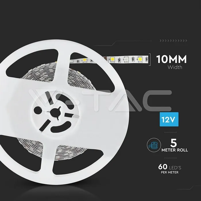 V-TAC VT-212552 LED Лента 5050 60/1 12V IP20 RGBW 4000K
