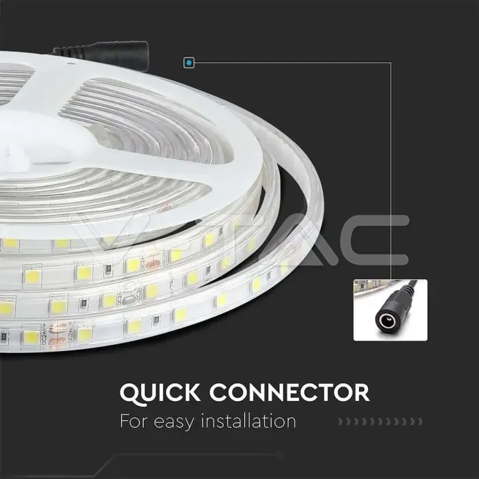 V-TAC VT-212562 LED Лента 5050 60 LEDs 24V IP65 3000K