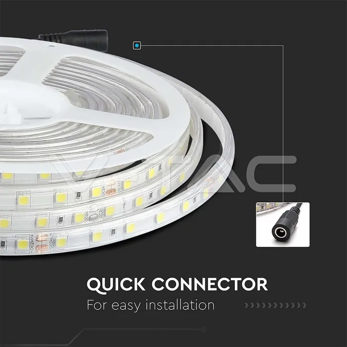 V-TAC VT-212563 LED Лента 5050 60/1 24V IP65 4000K