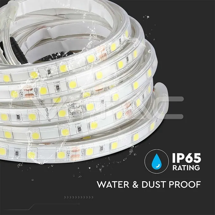 V-TAC VT-212563 LED Лента 5050 60/1 24V IP65 4000K
