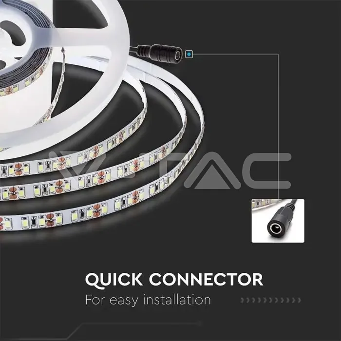 V-TAC VT-212594 LED Лента SMD2835 126 LEDs 24V IP20 4000K 137 lm/W