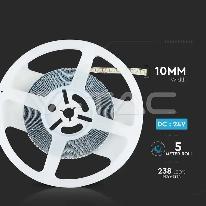 V-TAC VT-212600 LED Лента SMD2835 238 LEDs 24V IP20 4000K 135 lm/W