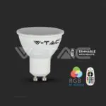 V-TAC VT-212778 LED Крушка 5.5W GU10 Пластик RGB + 3000K