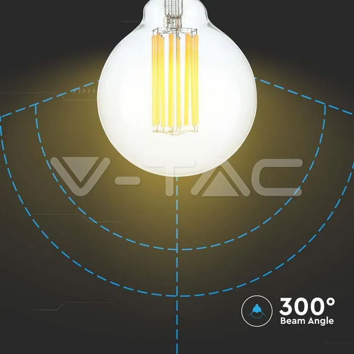 V-TAC VT-212803 LED Крушка 18W Filament E27 G95 3000K 135lm/W