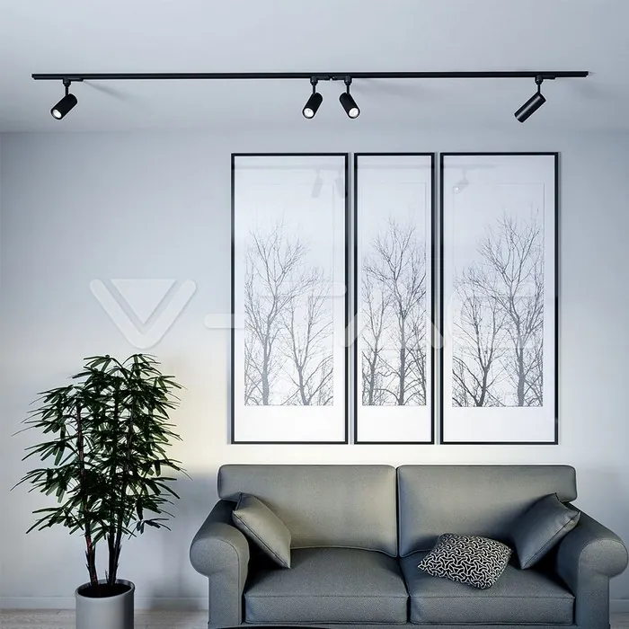 V-TAC VT-21361 15W LED Прожектор Релсов Монтаж SAMSUNG Чип Черен 5000K