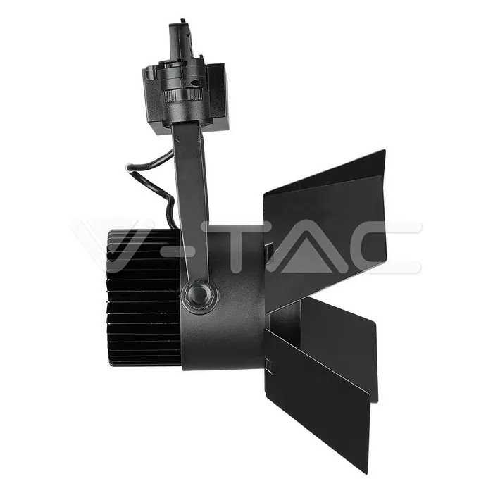 V-TAC VT-21371 33W LED Прожектор Релсов Монтаж SAMSUNG Чип Черен 3000K