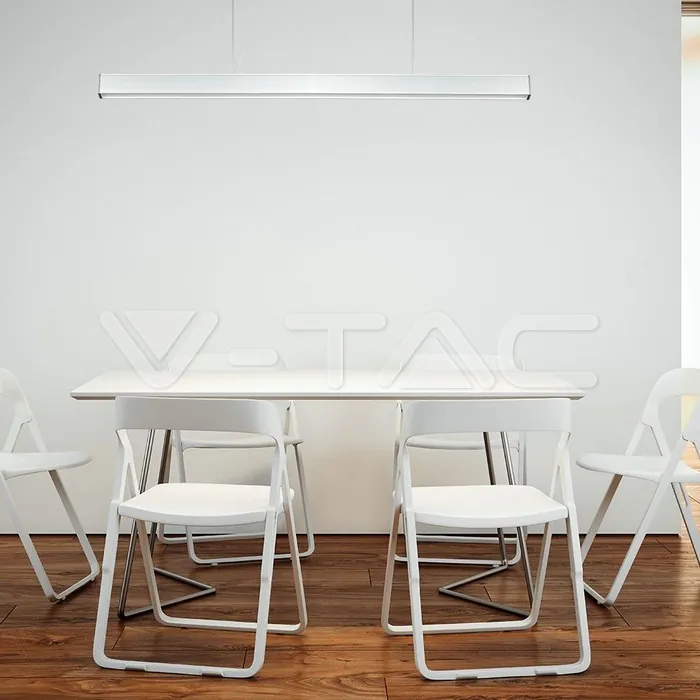 V-TAC VT-21383 LED Линейно   SAMSUNG Чип 40W Висящо Бяло Тяло 4000К 1200x50x65mm